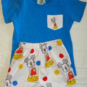 Sassy Stitches short set-Disney-Mickey Mouse